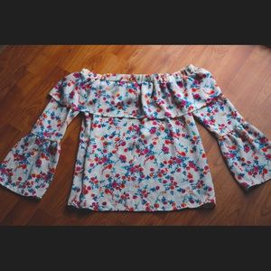 Floral Off the Shoulder Blouse